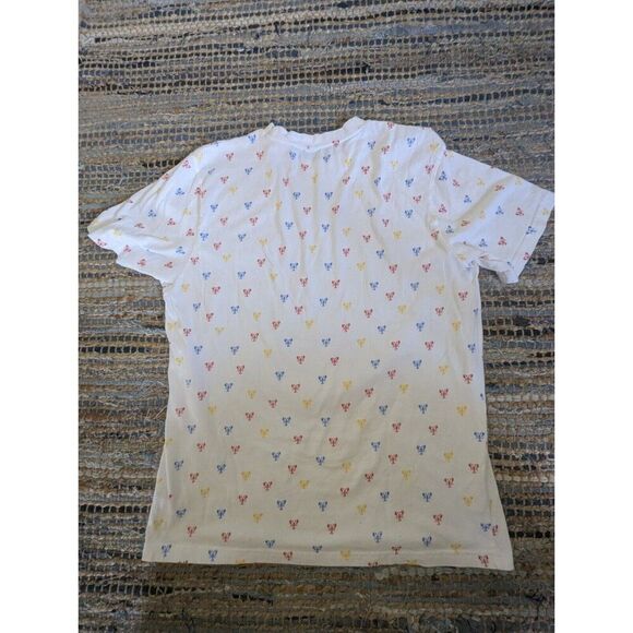 Sovereign Code Men's L Lobsters Novelty Print White Red Blue Yellow S/S Crew Nec - Picture 7 of 7